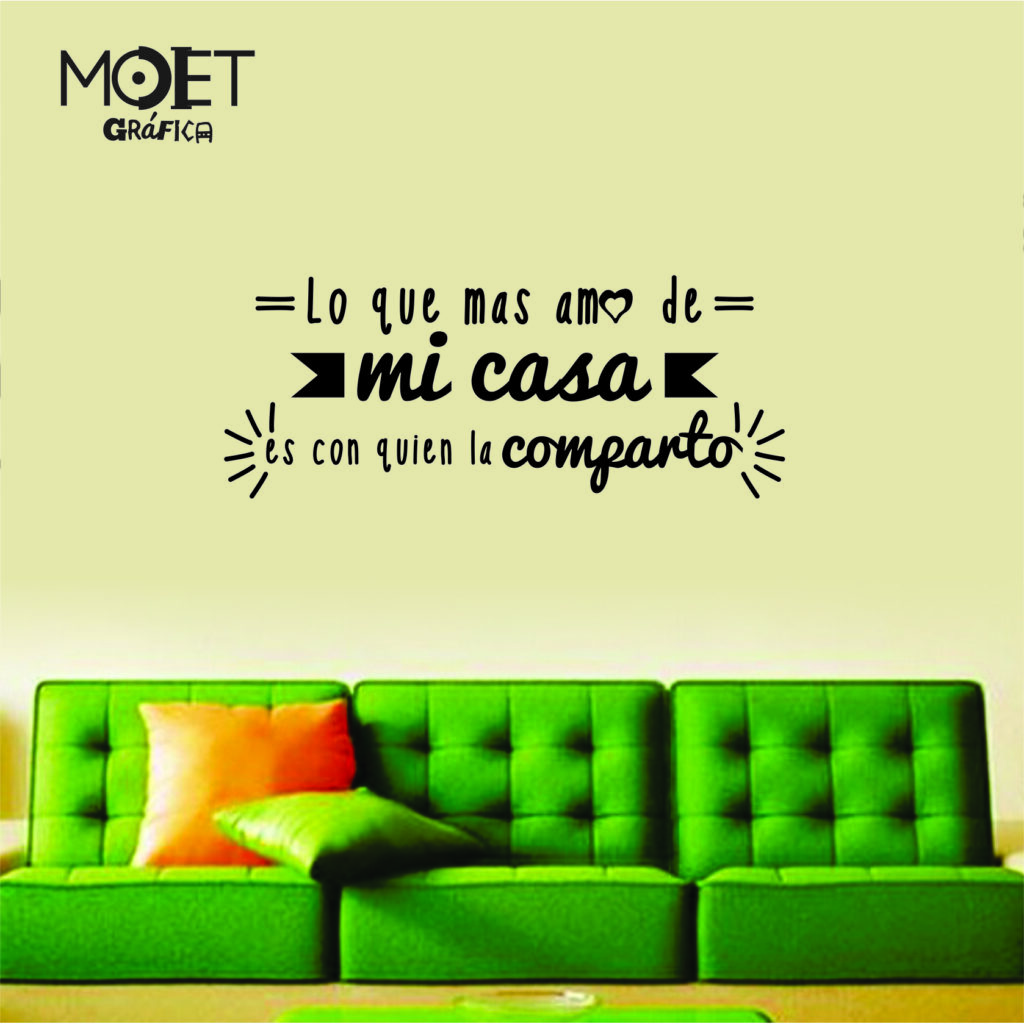 Frase "LO QUE MAS AMO"