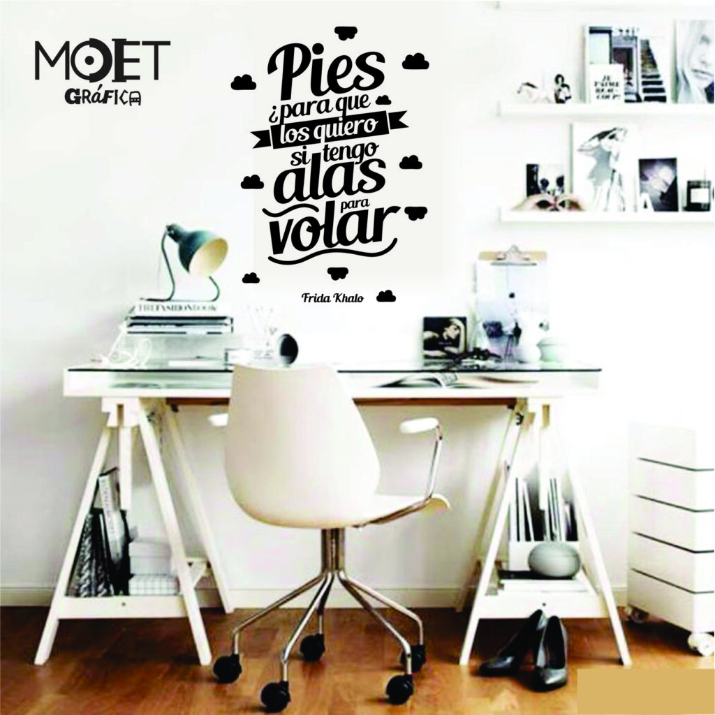 Frase "PIES PARA QUE LOS QUIERO"