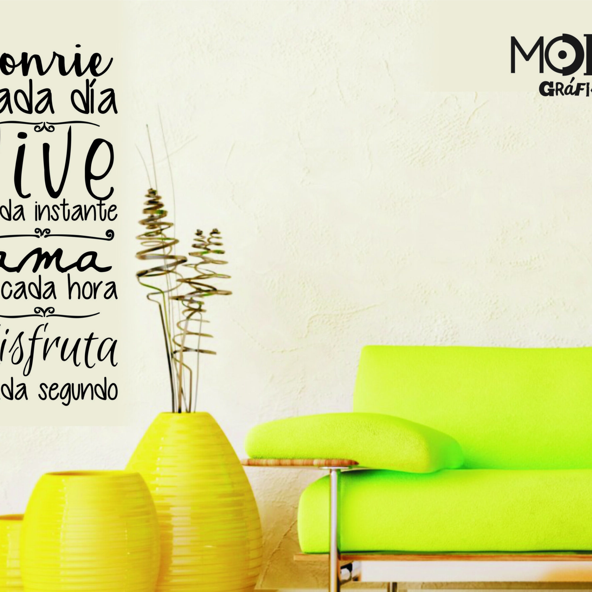 Frase "SONRIE CADA DIA"